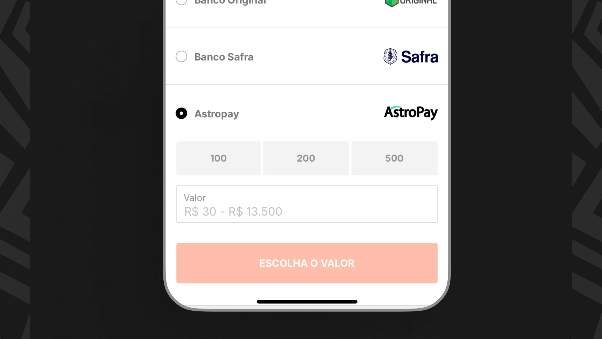 imagem ilustrativa saque Astropay